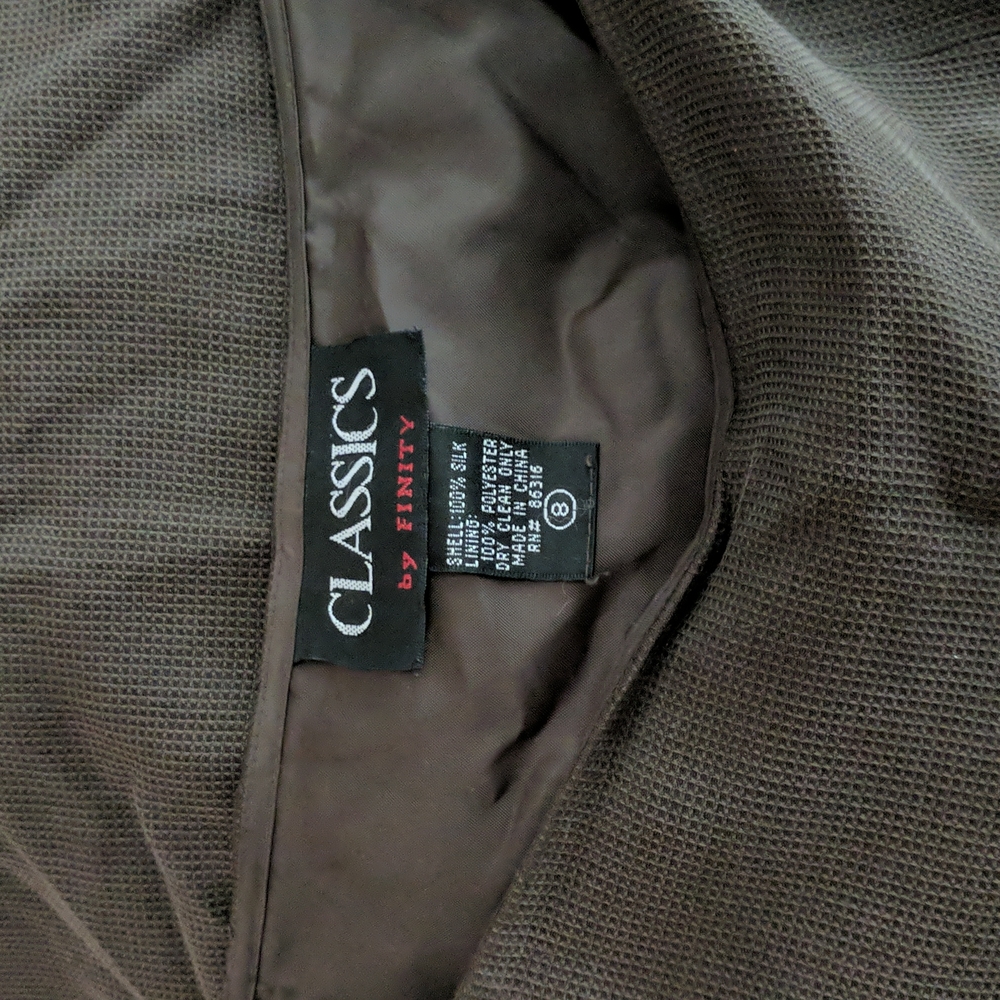 100% silk skirt women's size 8